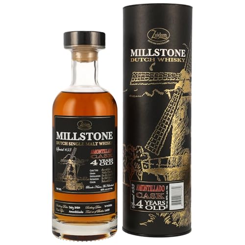 Millstone Amontillado Cask 4 Jahre 2020/2024 Zuidam Distillers Dutch Single Malt Whisky 46% vol. 0,7l von Zuidam