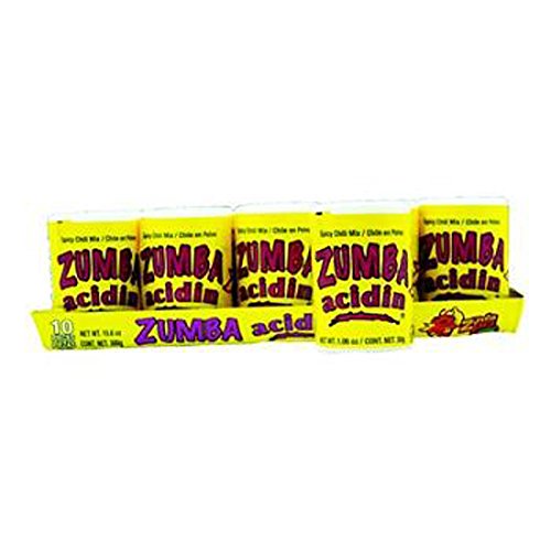 Zumba Acidin Spicy Chili Mix, 10 Stück (Sugar Candy – Ethnisch) von Zumba Pica