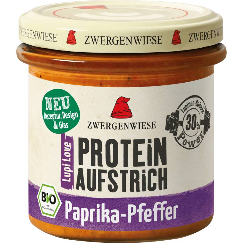 Bio LupiLove Protein Paprika Pfeffer Brotaufstrich von Zwergenwiese