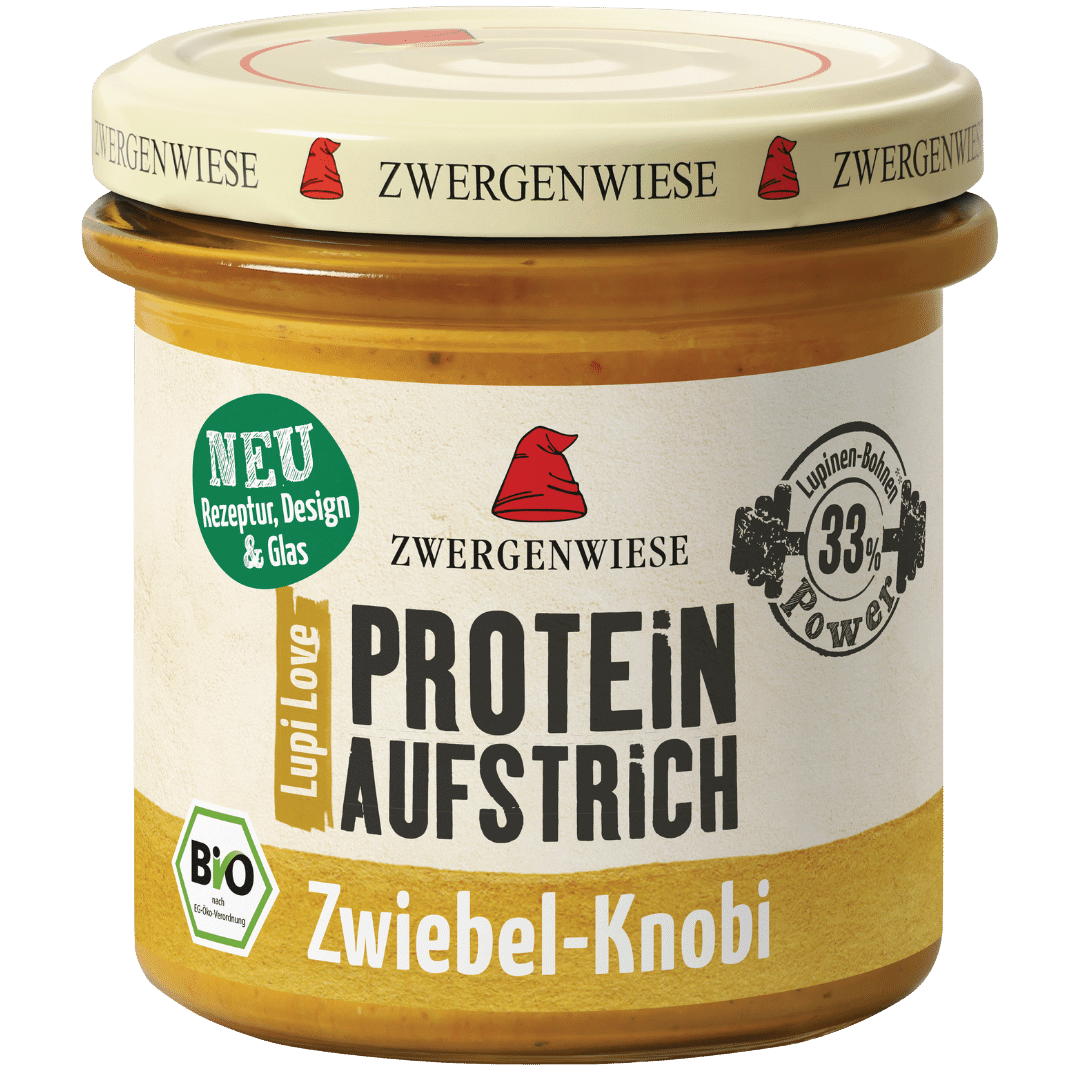 Bio LupiLove Protein Zwiebel-Knobi Brotaufstrich von Zwergenwiese