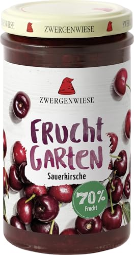 Zwergenwiese Bio Fruchtgarten Aufstrich Sauerkirsche, 6 x 225g von Zwergenwiese