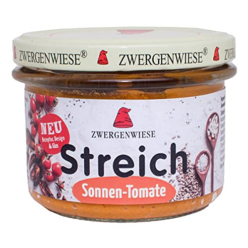 Zwergenwiese Bio Streich Aufstrich Sonnen-Tomate, 180 g von Zwergenwiese