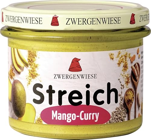 Zwergenwiese Bio Streich Aufstrich Mango-Curry, 6 x 180g von Zwergenwiese