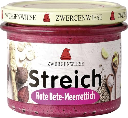 Zwergenwiese Bio Streich Aufstrich Rote Bete-Meerrettich, 6 x 180g von Zwergenwiese