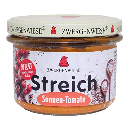 Zwergenwiese Bio Streich Aufstrich Sonnen-Tomate, 180 g von Zwergenwiese