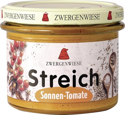 Zwergenwiese Bio Streich Aufstrich Sonnen-Tomate, 6 x 180g von Zwergenwiese