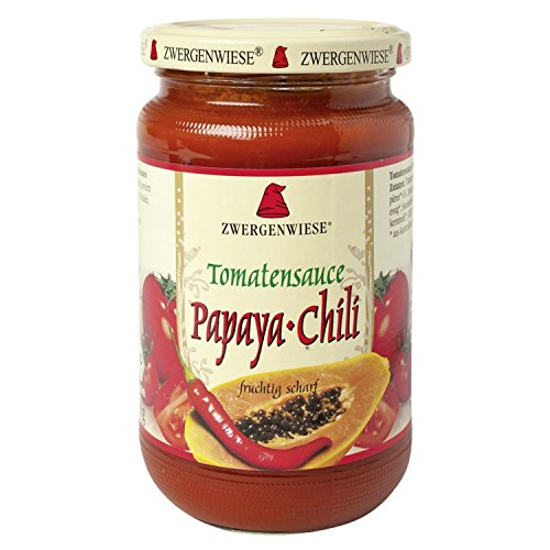 Zwergenwiese Tomatensauce mit Papaya & Chili (340 ml) - Bio von Zwergenwiese