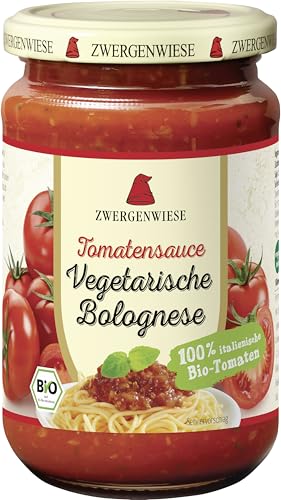 Zwergenwiese Bio Tomatensauce vegetarische Bolognese, 6 x 340ml von Zwergenwiese