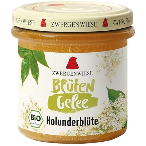 Zwergenwiese BlütenGelee Holunderblüte - Bio - 160g x 6-6er Pack VPE von Zwergenwiese