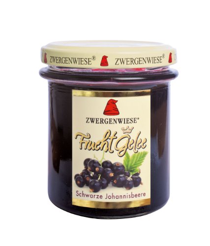 Zwergenwiese FruchtGelee Schwarze Johannisbeere 195g Bio Brotaufstrich Fruchtig, 6er Pack (6 x 250 g) von Zwergenwiese