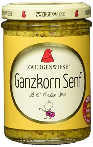 Zwergenwiese Ganzkorn Senf, 6er Pack (6 x 160 g) von Zwergenwiese