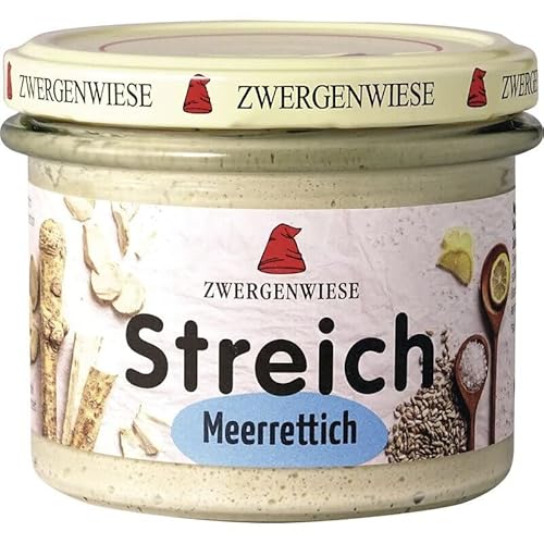 Zwergenwiese Meerrettich Streich - Bio - 180g x 6-6er Pack VPE von Zwergenwiese