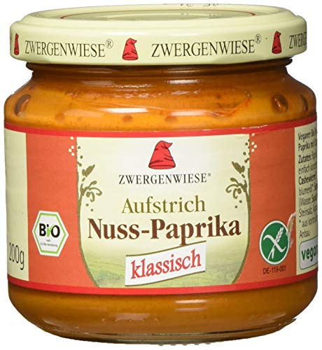 Zwergenwiese Nuss-Paprika Aufstrich, 6er Pack (6 x 200 g) von Zwergenwiese