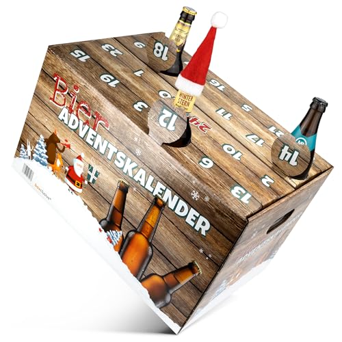 Brauerei Zwönitz Bier Adventskalender 2024 / Adventskalender für Erwachsene mit 24 Bieren Sächsischer Privat-Brauereien/Bier Weihnachtskalender 2024 / Adventskalender Männer von Zwönitzer handwerklich gebraut