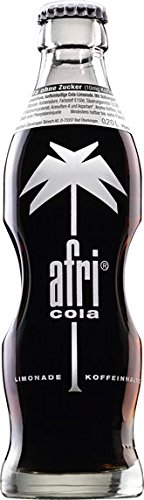 24 Flaschen Afri Cola ohne Zucker 10mg Koffein a 200ml Erfrischungsgetränk mit extra Koffein inc. 3,60€ MEHRWEG Pfand von afri cola