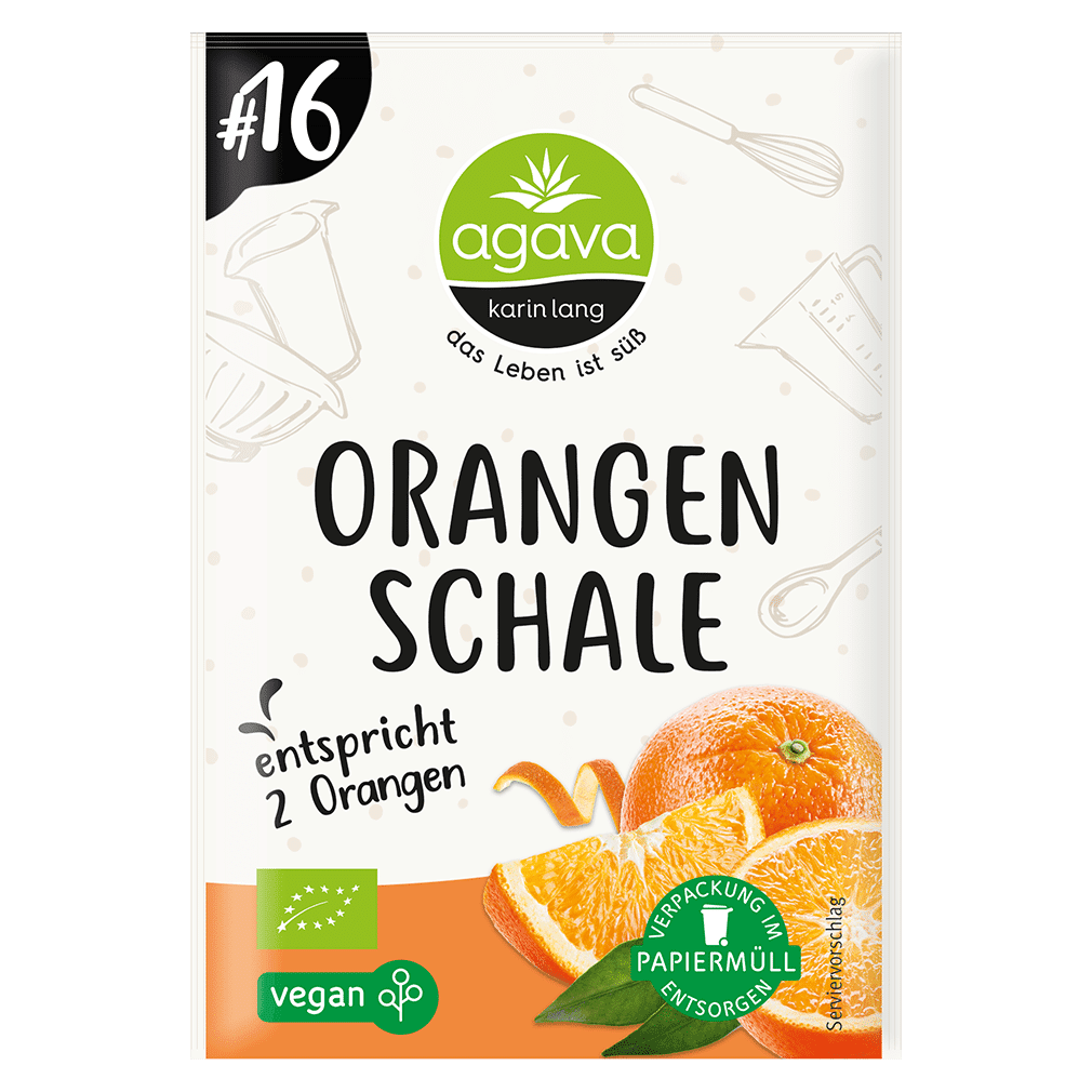 Bio Orangenschale, gerieben von agava