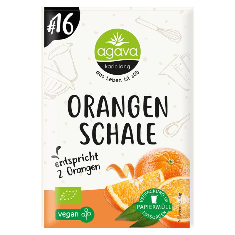 Bio Orangenschale, gerieben von agava