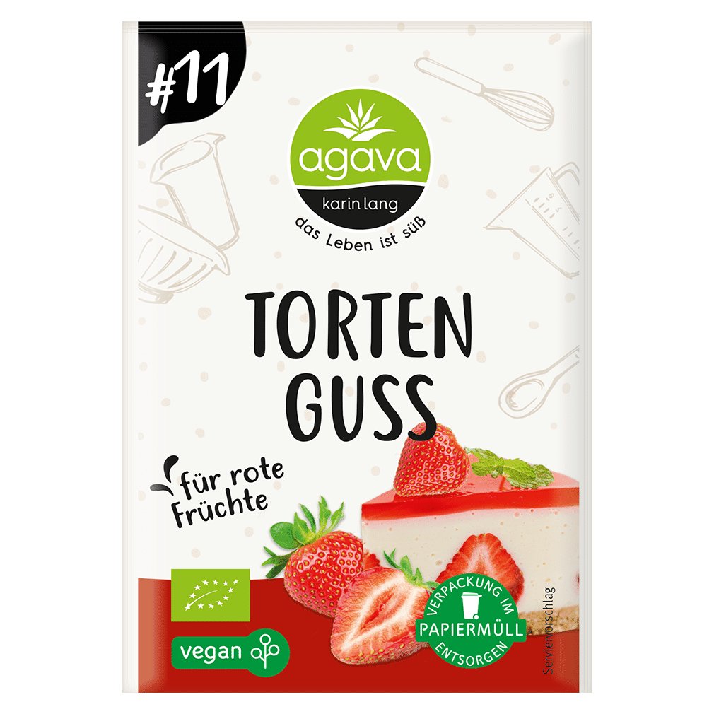 Bio Tortenguss, rot von agava