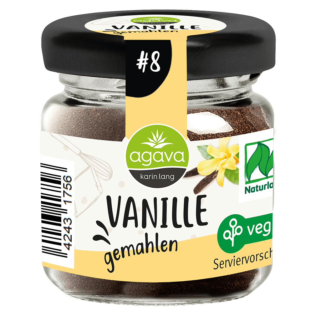 Bio Vanille, gemahlen von agava