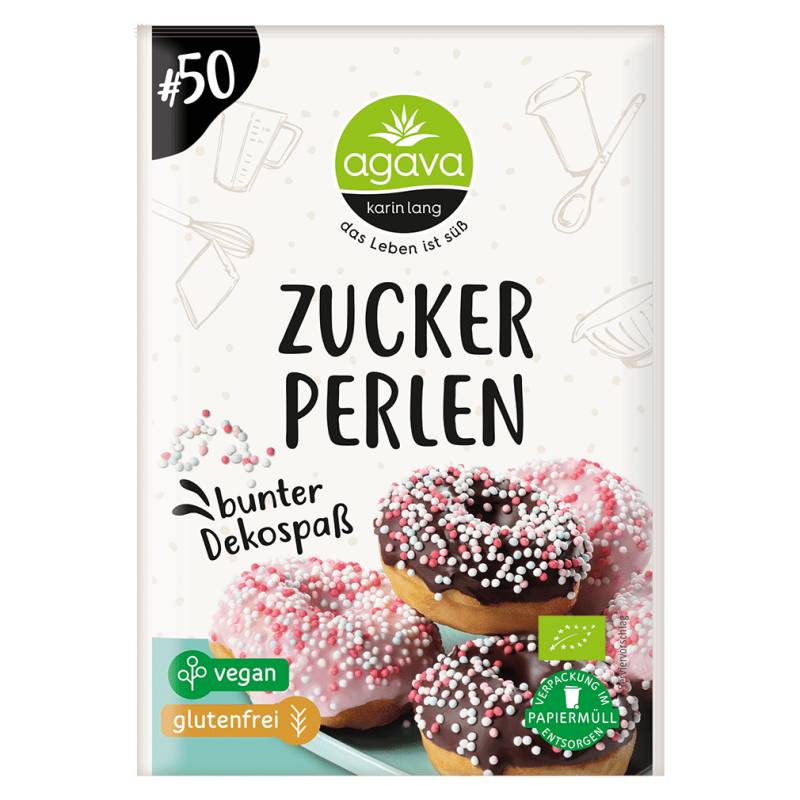 Bio Zuckerperlen bunt von agava