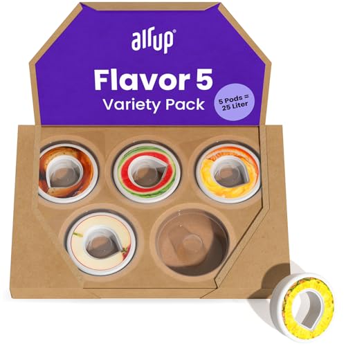 air up® Pods 5 Geschmacksrichtungen im Probier-Set Flavor 5 | Duft-Pods für 25 Liter Wasser mit zuckerfreiem Geschmack: Kola, Wassermelone, Orangeade, Apfel & Ananas I für original air up® Flaschen von air up