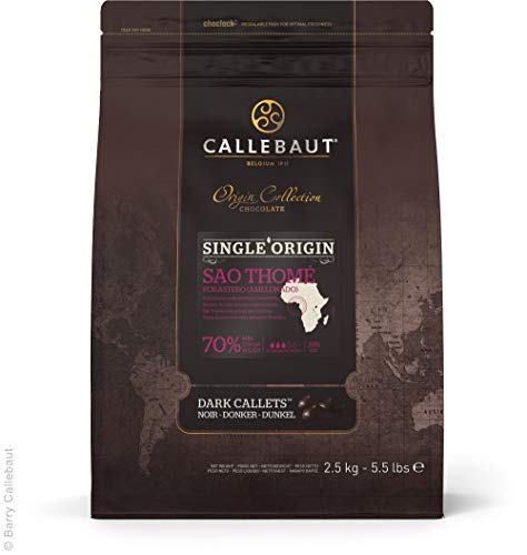 Callebaut SAO THOME, 70,0 % Kakaogehalt, dunkle Kuvertüre, Callets 2,5kg, Backschokolade, Chips von ak-colonia