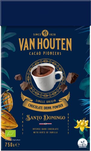 Santo Domingo Chocolate Drink Kakao, Van Houten 750 g, dunkler Kakao von Callebaut von ak-colonia