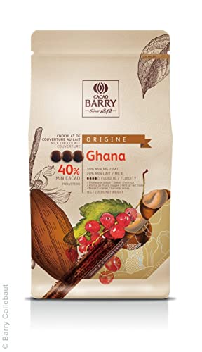 ak-colonia Vollmilchschokolade GHANA Origine 40% Barry Callebaut 1 kg, feine Vollmilchkuvertüre, französische Schokolade von AK-Colonia