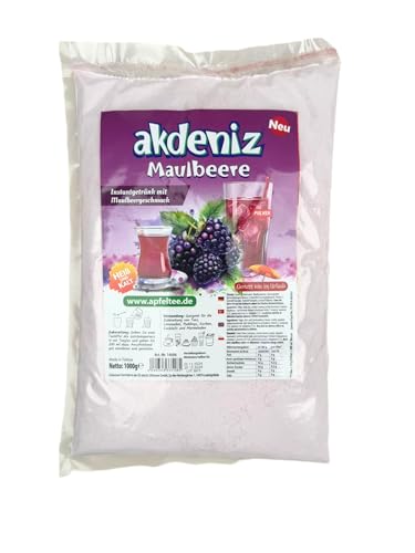 Akdeniz Türkisches Instantgetränk mit Verschieden Geschmack 1KG (Maulbeere) von Akdeniz