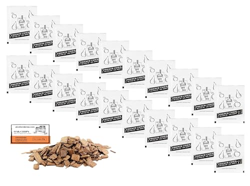 20 x Französische Apfelweinhefe 8g/25L + Französische Eichenchips 20g - Hefe zur Apfelweingärung, Hefe für Apfel und Birne, Weinhefe, Cider Hefe von AlcoFermBrew