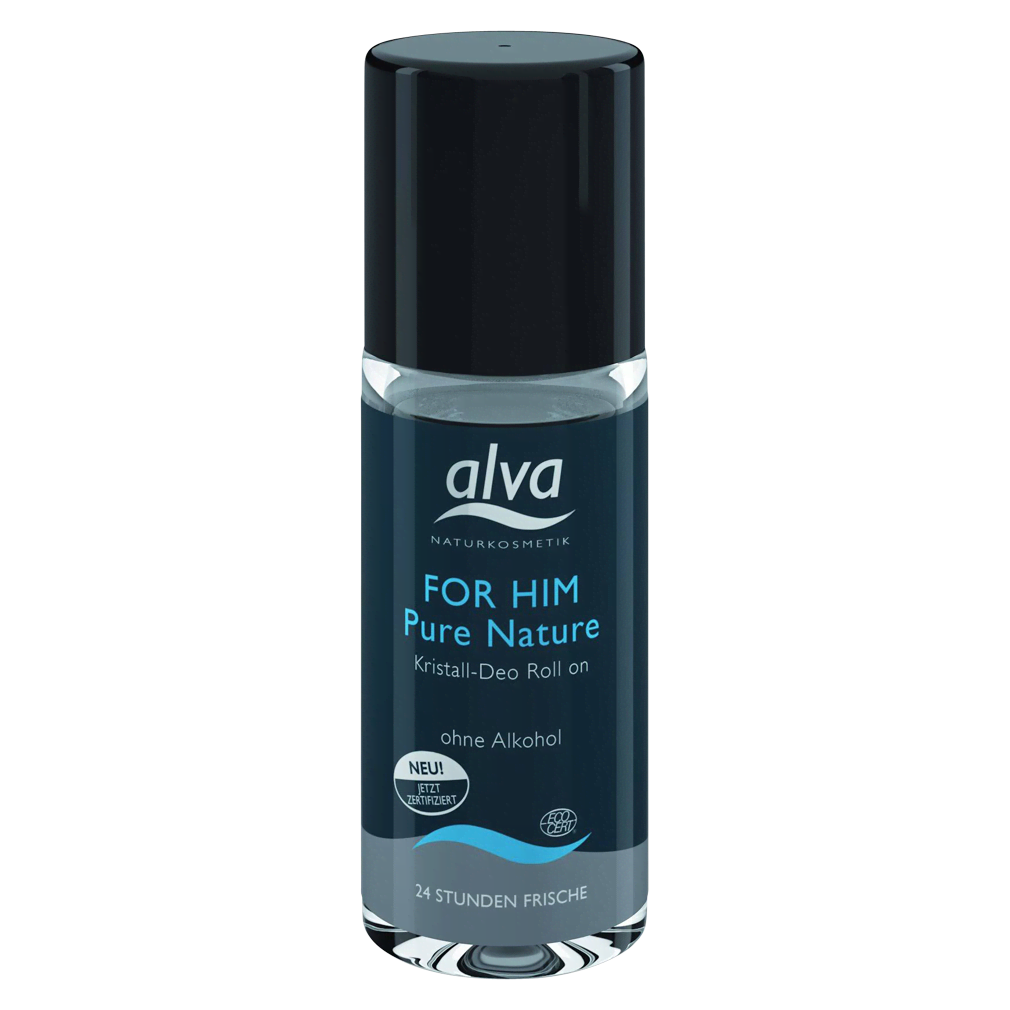 Kristall-Deo, Roll-On for Him Pure Nature von alva