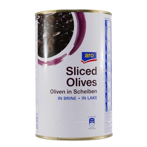 aro Sliced Schwarze Oliven in Scheiben 4,0KG von aro