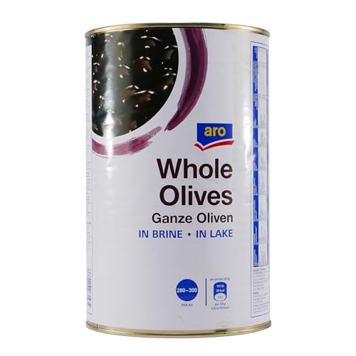 aro Whole Schwarze Oliven Ganz 4,0KG von aro