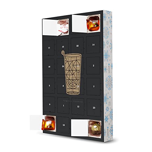 Adventskalender mit Pralinen von Ferrero Art deco Tequila Sunrise dark artboxONE von artboxONE