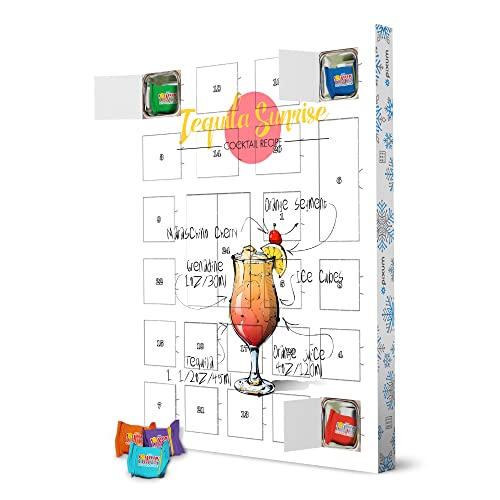 Nachhaltiger Adventskalender Cocktail Tequila Sunrise mit Tony's Chocolonely - artboxONE Adventskalender Essen & Trinken von artboxONE