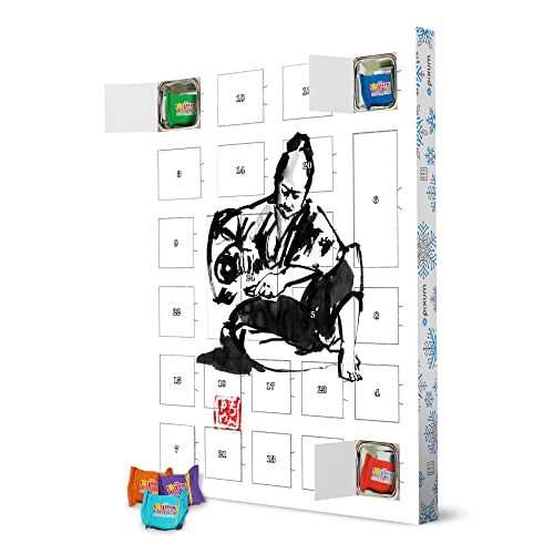 Nachhaltiger Adventskalender Drinking sake mit Tony's Chocolonely - artboxONE Adventskalender Menschen von artboxONE