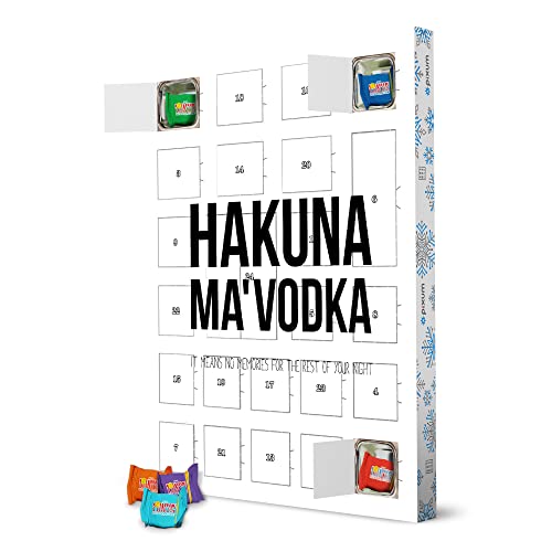 Nachhaltiger Adventskalender Hakuna Ma'Vodka mit Tony's Chocolonely - artboxONE Adventskalender Typografie von artboxONE