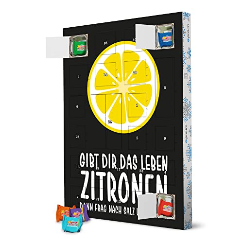 Nachhaltiger Adventskalender mit Tony's Chocolonely Zitronen mit Tequila I Schwarz artboxONE von artboxONE