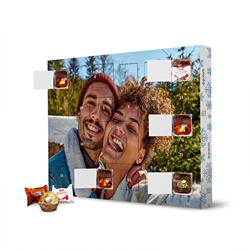 Pixum Adventskalender XXL mit Pralinen von Ferrero quer mit eigenem Foto - personalisierbares Geschenk - Dein Bild als Adventskalender - Schokoadventskalender im Querformat selbst gestalten von artboxONE