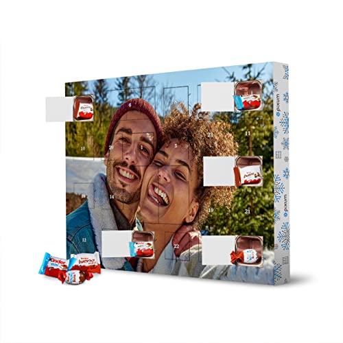 Pixum Adventskalender XXL mit Produkten von kinder® quer mit eigenem Foto - personalisierbares Geschenk - Dein Bild als Adventskalender - Schokoadventskalender im Querformat selbst gestalten von artboxONE