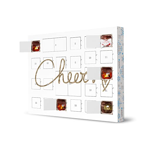 artboxONE Adventskalender XXL mit Pralinen von Ferrero Cheers Adventskalender Typografie von artboxONE