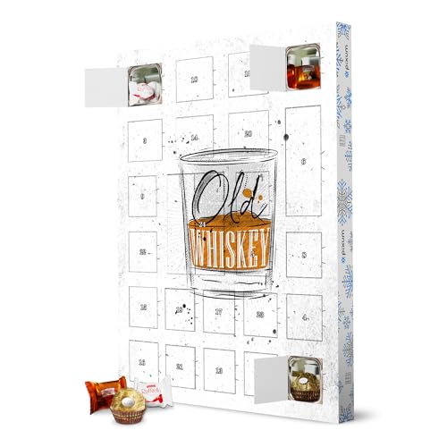 artboxONE Adventskalender XXL mit Pralinen von Ferrero Old Whiskey Paper Adventskalender Essen & Trinken/Alkohol von artboxONE