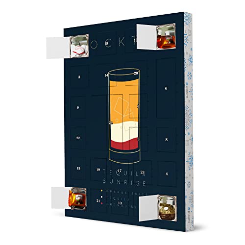 artboxONE Adventskalender XXL mit Pralinen von Ferrero Tequila Sunrise Cocktail Flat Blue von artboxONE