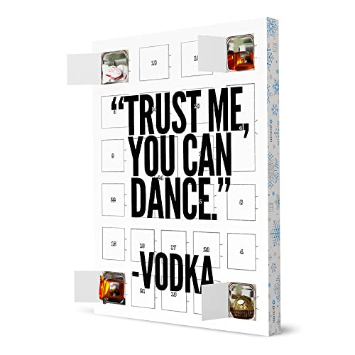 artboxONE Adventskalender XXL mit Pralinen von Ferrero Trust ME You CAN Dance - Vodka Adventskalender Typografie von artboxONE