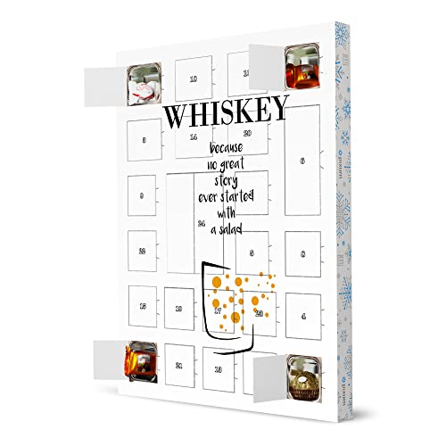 artboxONE Adventskalender XXL mit Pralinen von Ferrero Whiskey Adventskalender Typografie von artboxONE