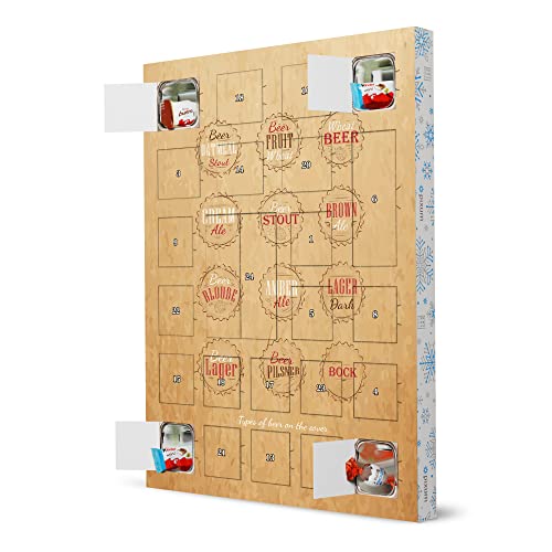 artboxONE Adventskalender XXL mit Produkten von Kinder® Beer caps Craft Adventskalender Essen & Trinken/Alkohol von artboxONE