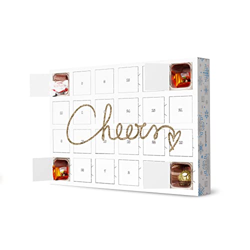 artboxONE Adventskalender mit Pralinen von Ferrero Cheers Adventskalender Typografie von artboxONE