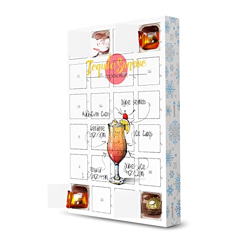 artboxONE Adventskalender mit Pralinen von Ferrero Cocktail Tequila Sunrise Adventskalender Essen & Trinken von artboxONE