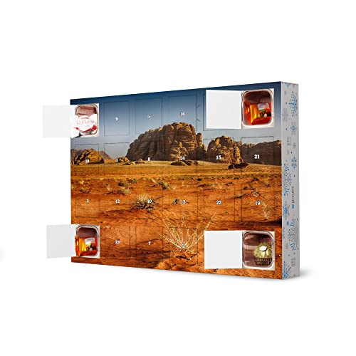 artboxONE Adventskalender mit Pralinen von Ferrero Desert in Jordan Adventskalender Natur von artboxONE