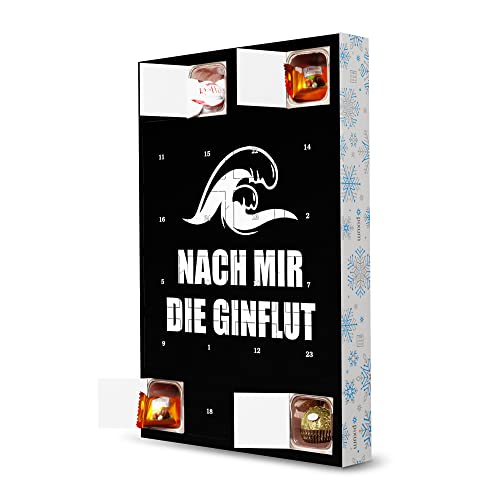 artboxONE Adventskalender mit Pralinen von Ferrero Nach Mir die Ginflut Adventskalender Typografie von artboxONE